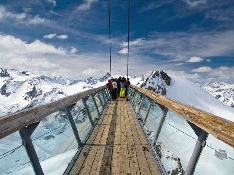 Bergpanorama der Tiroler Bergwelt in Sölden